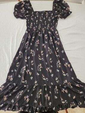 Hesperus Square Neck Tiered Maxi Dress